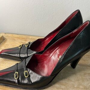 "Vittorio Virgili" Donna Women's Pointed Toe Black Pumps EUR 40 US9/9.5